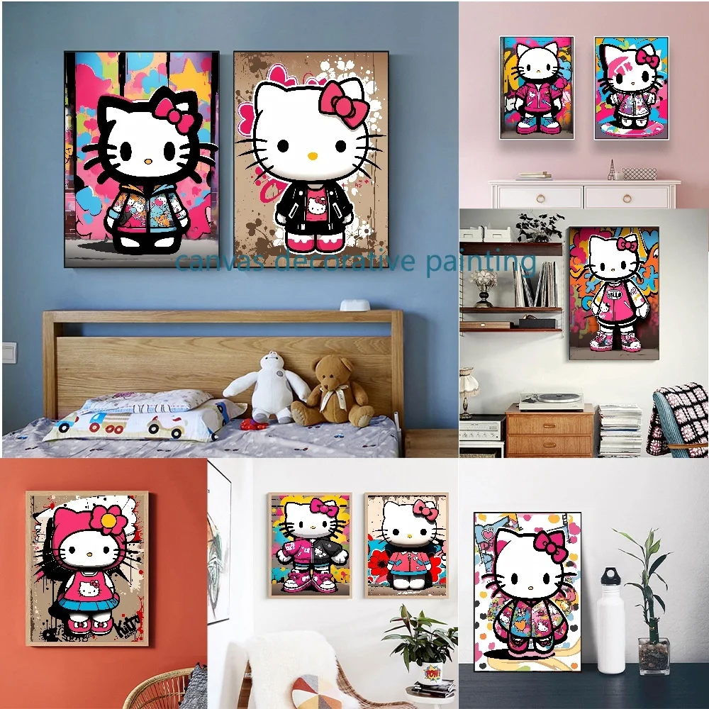 MINISO Sanrio Hello Kitty Japanese Anime Cute Cartoon Character Kawaii Posters Wall Home Decor Canvas Painting Children's Gift
MINISO Sanrio Hello Kitty Japanese Anime Cute Cartoon Character Kawaii Posters Wall Home Decor Canvas Painting Children's Gift