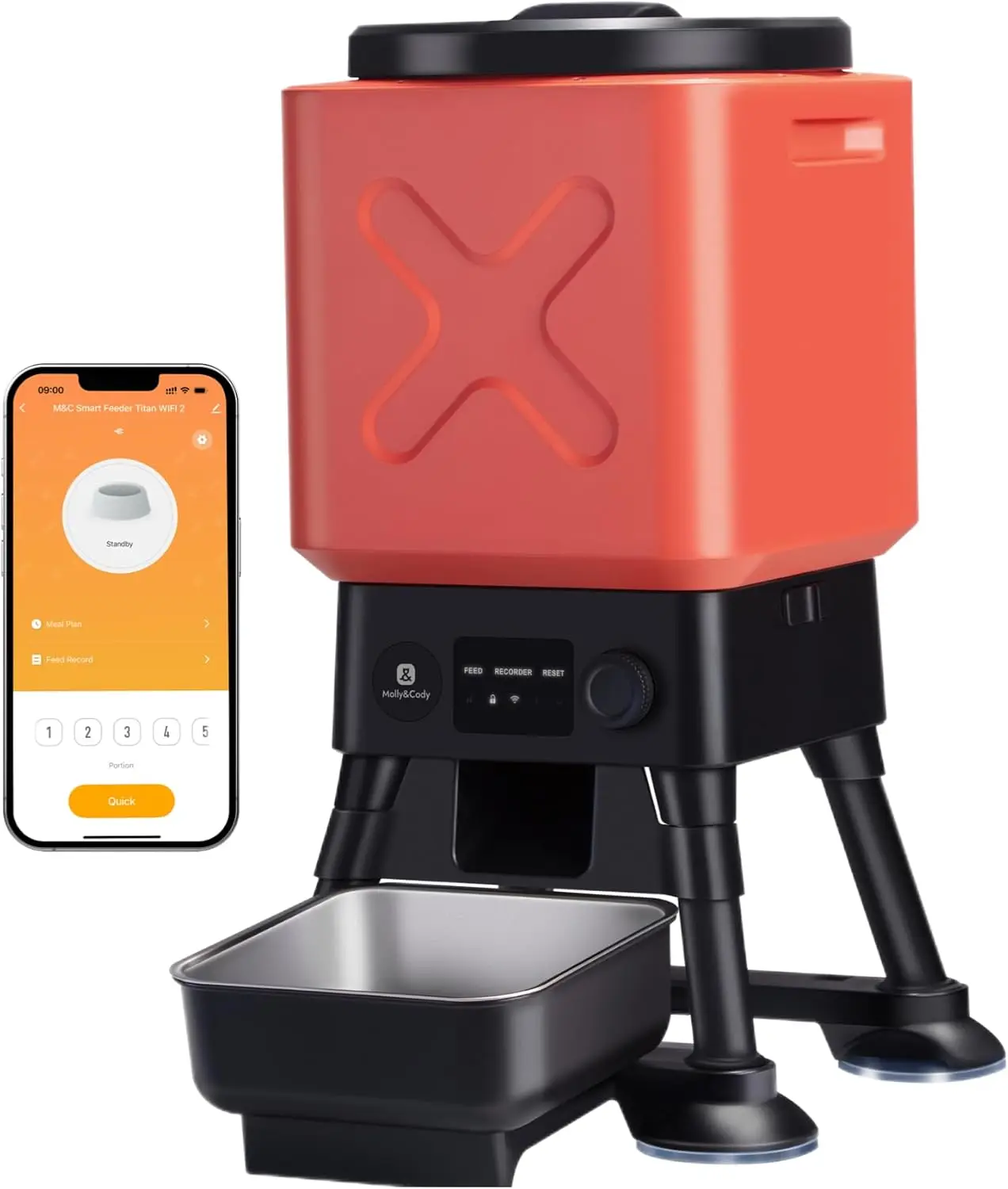 Автоматическая кормушка для больших собак, емкость 14 л, управление через приложение Wi-Fi, диспенсер с защитой от блокировки и двойным питанием
Автоматическая кормушка для больших собак, емкость 14 л, управление через приложение Wi-Fi, диспенсер с защитой от блокировки и двойным питанием