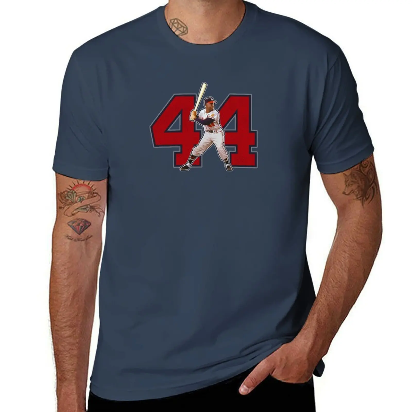 44 - Hammerin Hank (original) T-Shirt blacks vintage clothes summer 2025 mens cotton t shirts
44 - Hammerin Hank (original) T-Shirt blacks vintage clothes summer 2025 mens cotton t shirts