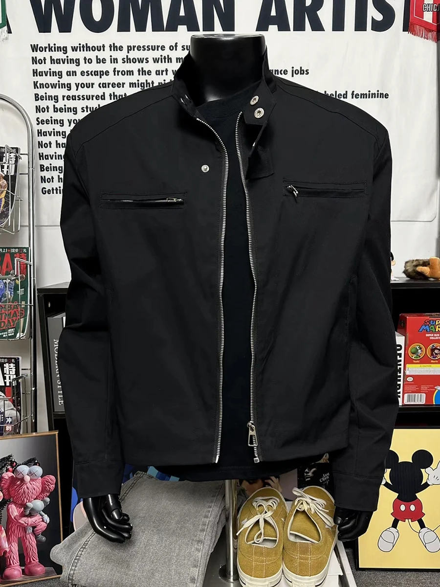 Bla oulder Pad ort Men's Jaet 2025 New Cleanfit Deconstruction Design Stand Collar Harrington Jaet Youth Trend
Bla oulder Pad ort Men's Jaet 2025 New Cleanfit Deconstruction Design Stand Collar Harrington Jaet Youth Trend