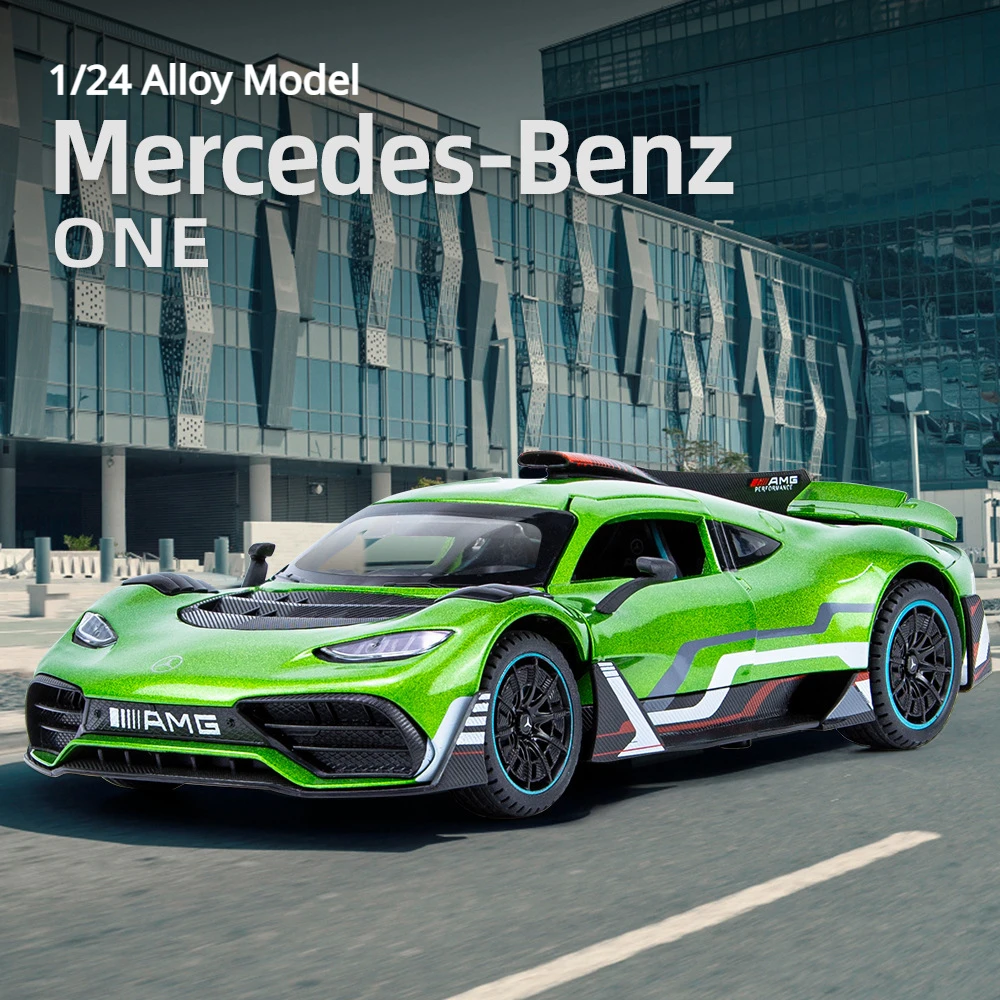 1:24 Mercedes-Benz ONE Sports car High Simulation Diecast Metal Alloy Model car Sound Light Pull Back Collection Kids Toy Gifts
1:24 Mercedes-Benz ONE Sports car High Simulation Diecast Metal Alloy Model car Sound Light Pull Back Collection Kids Toy Gifts