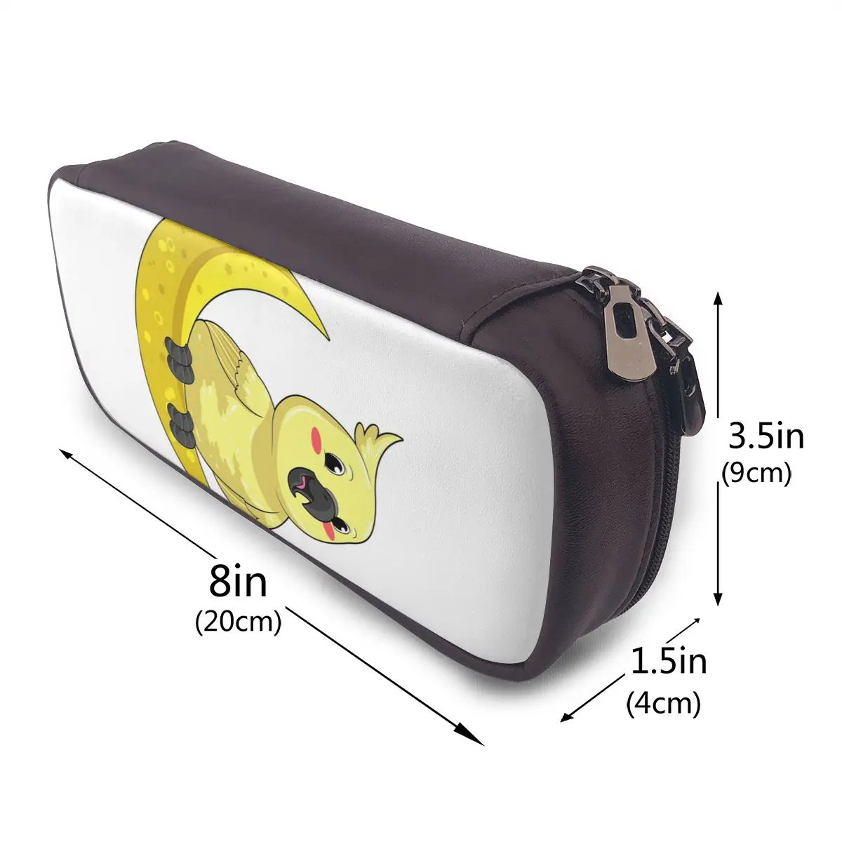 Cockatoo Cockatiel Parrot With Moon Leather Pencil Cases Pen Holder Storage Large Capacity Pen Box Pencil Bag for Kids School
Cockatoo Cockatiel Parrot With Moon Leather Pencil Cases Pen Holder Storage Large Capacity Pen Box Pencil Bag for Kids School