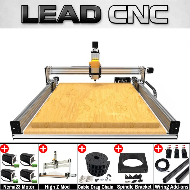 Openbuilds LEAD CNC 4-Axis Machine High Precision Screw-Driven Engraver with Powerful Stepper Motors for Wood Metal Acrylic PCB
Openbuilds LEAD CNC 4-Axis Machine High Precision Screw-Driven Engraver with Powerful Stepper Motors for Wood Metal Acrylic PCB