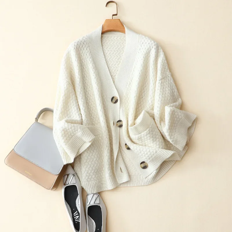 100% cashmere cardigan women winter outerwear knitted oversized fashion coat casual warm knitwear
100% cashmere cardigan women winter outerwear knitted oversized fashion coat casual warm knitwear