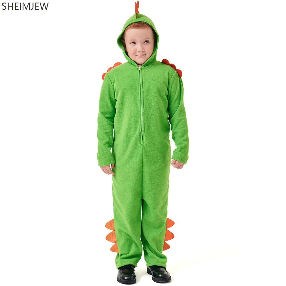 Halloween Cute Little Dinosaur Cosplay Costume Animal Theme Party Jumpsuit Green Dinosaur Stage Showing Dress Up Carnival Suit
Halloween Cute Little Dinosaur Cosplay Costume Animal Theme Party Jumpsuit Green Dinosaur Stage Showing Dress Up Carnival Suit