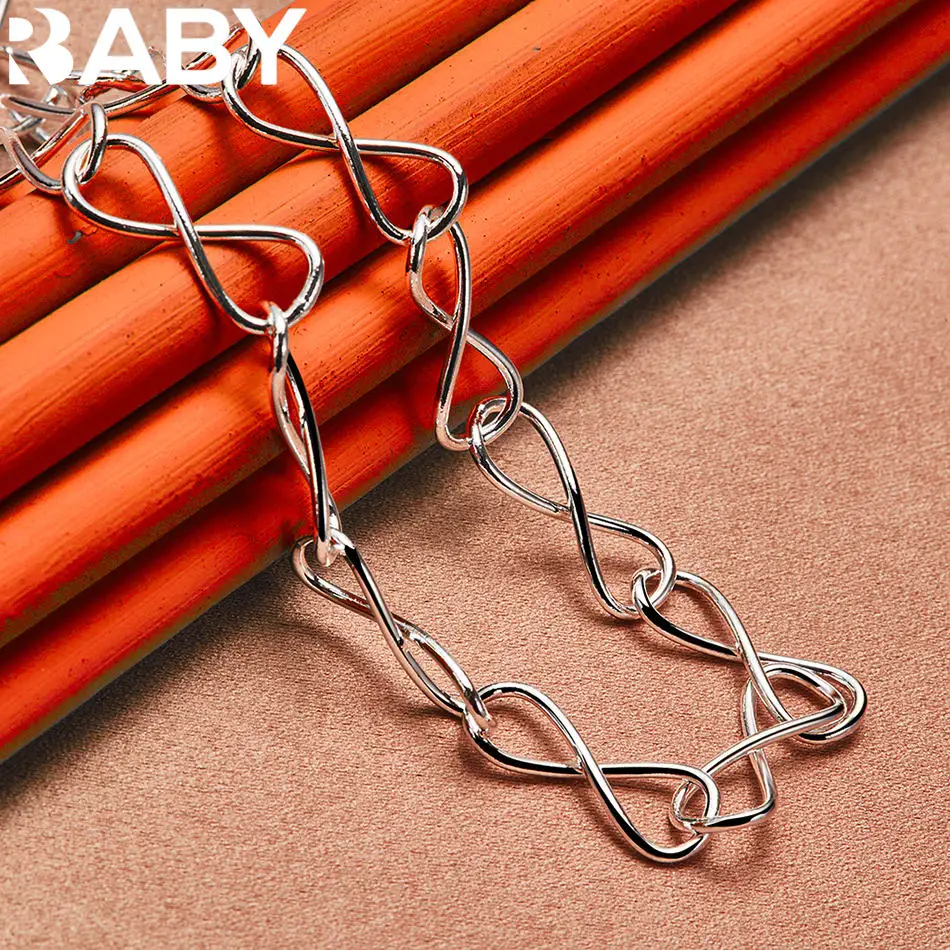 URBABY 925 Sterling Silver Geometry TO Buckle Chain Necklace For Women Fashion Jewelry Classic Simple Grace Birthday Gifts
URBABY 925 Sterling Silver Geometry TO Buckle Chain Necklace For Women Fashion Jewelry Classic Simple Grace Birthday Gifts