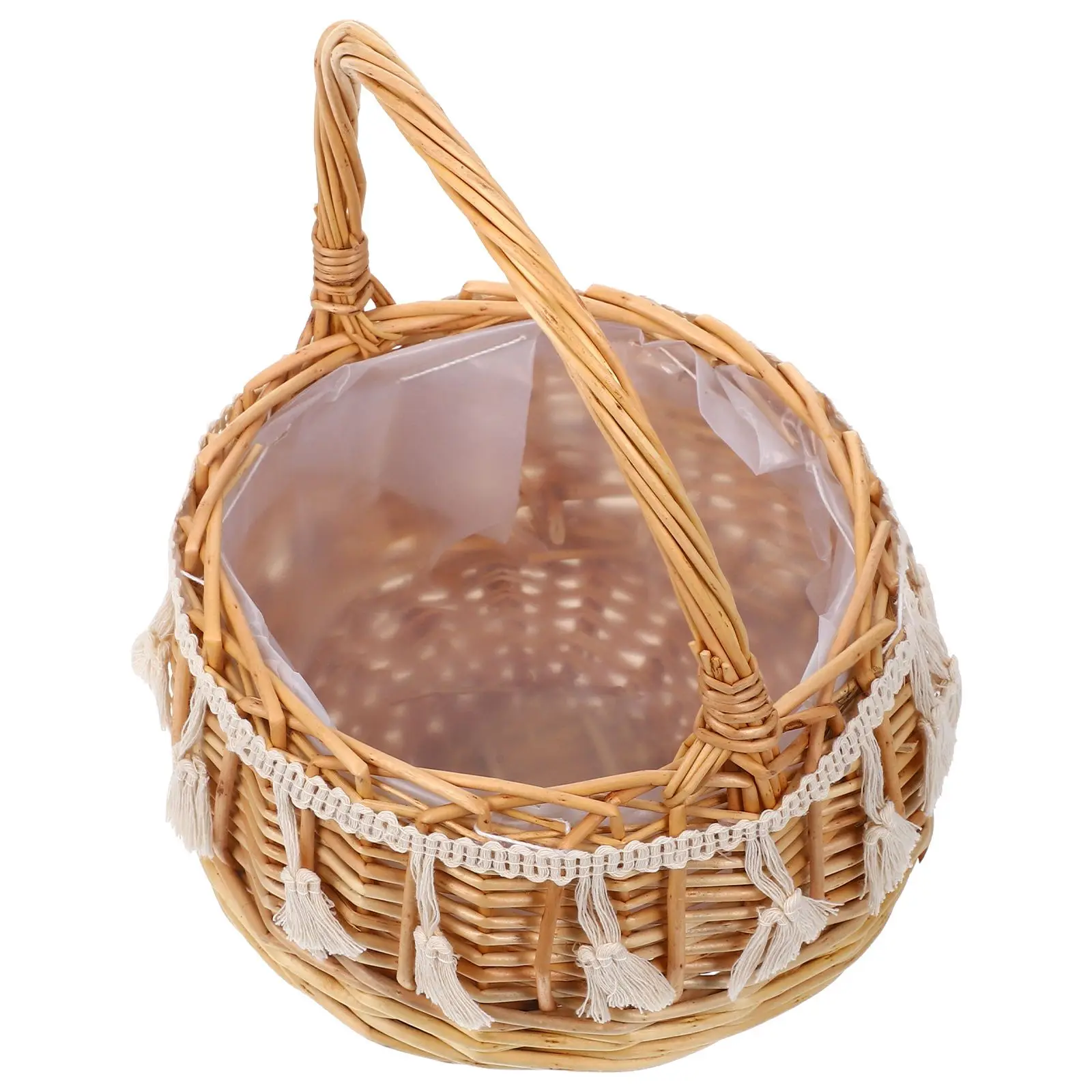 Creative Woven Flower Basket Small Size High Quality Materials Wedding Ceremony Prop Photography Accessory Elegant Design Bride
Creative Woven Flower Basket Small Size High Quality Materials Wedding Ceremony Prop Photography Accessory Elegant Design Bride