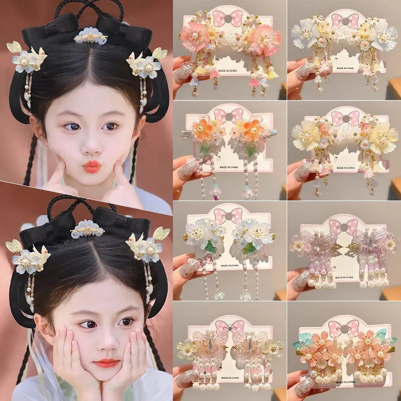 Chinese Retro Style Hanfu Girl Princess Butterfly Tassel Hair Clip Classical Hair Accessory
Chinese Retro Style Hanfu Girl Princess Butterfly Tassel Hair Clip Classical Hair Accessory