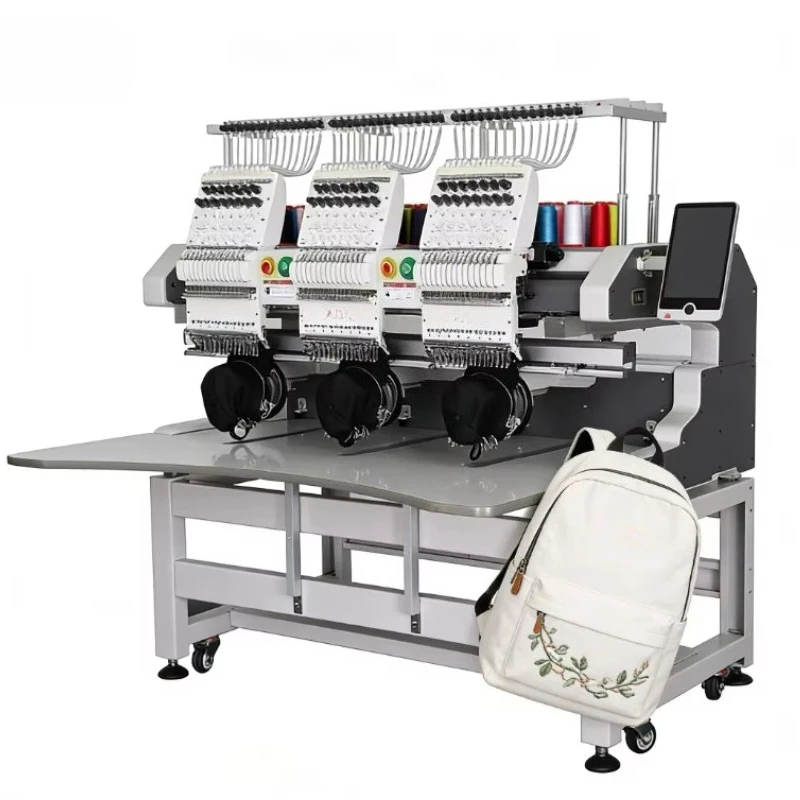 Hot Sale 3 Head 1200 RPM Embroidery Machine with Bearing 400*450mm Standard Working Area Manual Operation for Garment Production
Hot Sale 3 Head 1200 RPM Embroidery Machine with Bearing 400*450mm Standard Working Area Manual Operation for Garment Production