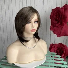 Short straight hair bob black synthetic mechanism wig for women heat-resistant fiber, suitable for daily gatherings
Short straight hair bob black synthetic mechanism wig for women heat-resistant fiber, suitable for daily gatherings