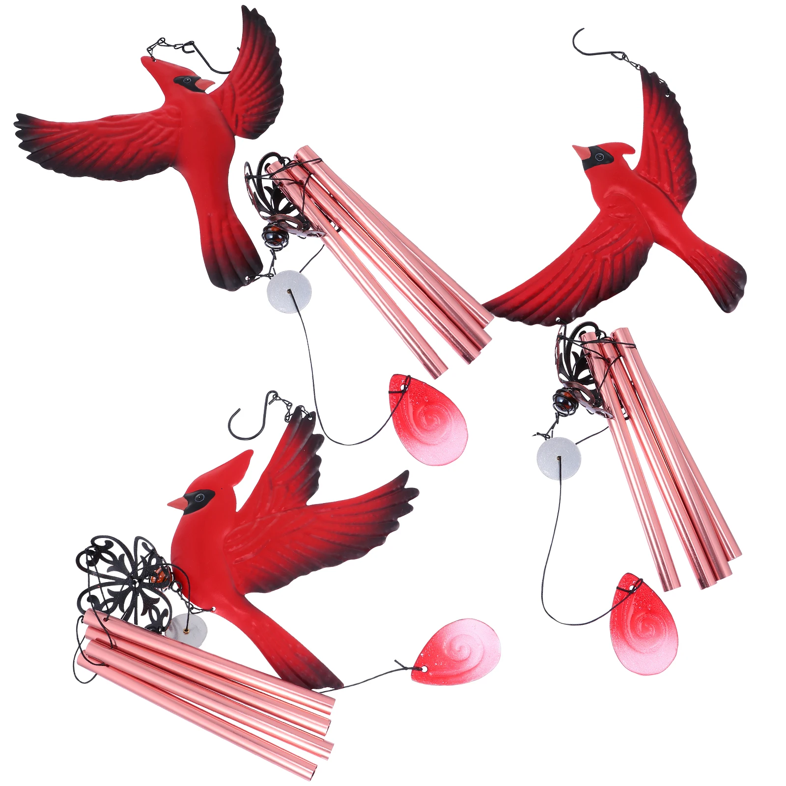 3pcs Wind Chime Tube Bell Vintage Home Decor Bird Shaped Hanging Pendants Rural Indoor Red Retro Wind Bell Supplies
3pcs Wind Chime Tube Bell Vintage Home Decor Bird Shaped Hanging Pendants Rural Indoor Red Retro Wind Bell Supplies