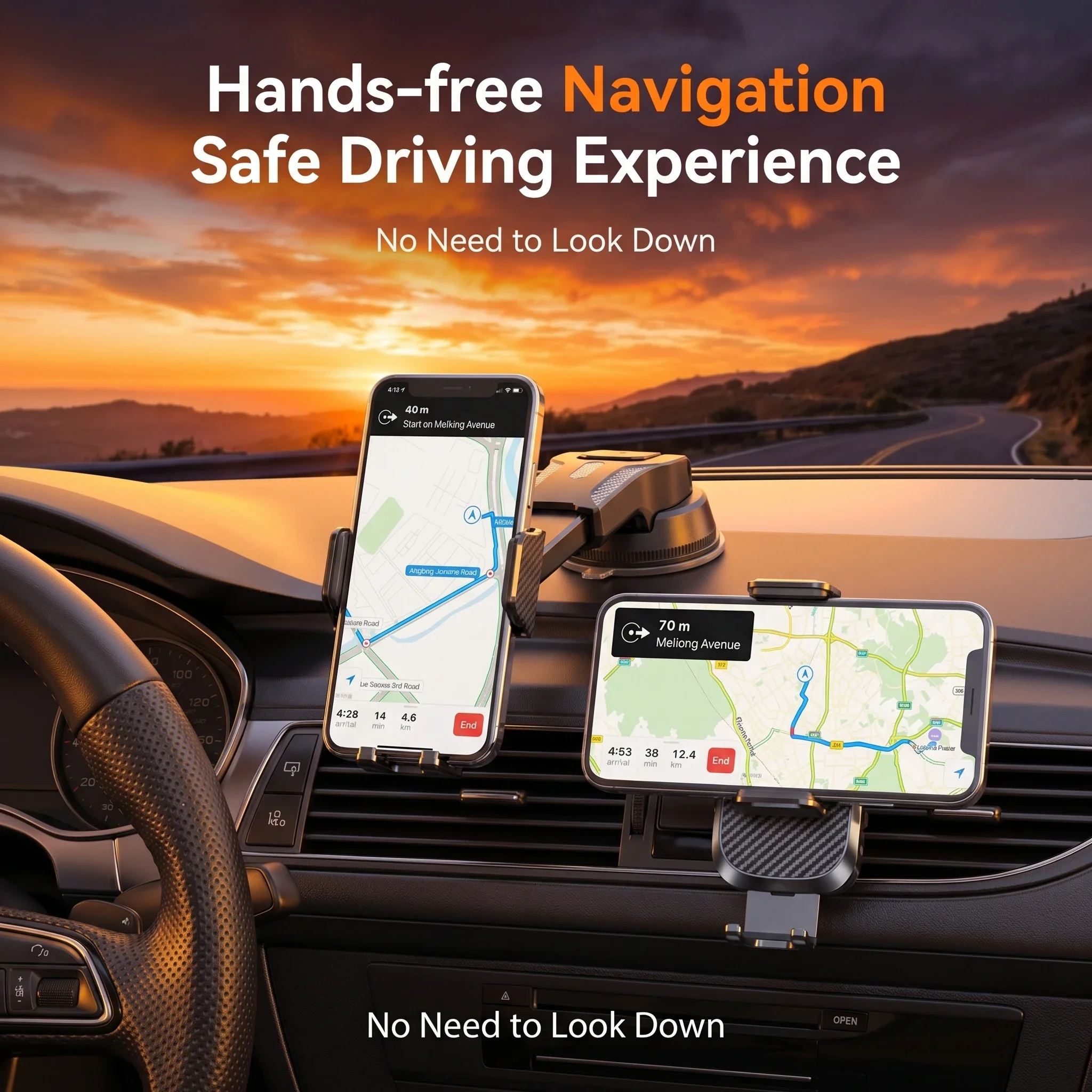 Multi-Scene Car Phone Holder - One-Click Lock, Retractable Arm, Strong Suction, 360° Rotation, Ideal for Navigation & Office Use Must Have Accessories
Multi-Scene Car Phone Holder - One-Click Lock, Retractable Arm, Strong Suction, 360° Rotation, Ideal for Navigation & Office Use Must Have Accessories