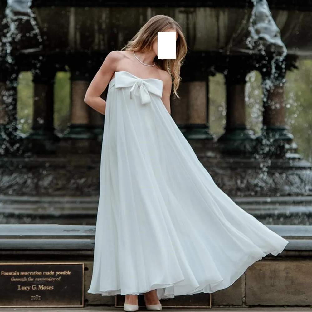 Tea Length Elegant Party Dresses Woman Straight Strapless Jersey Sleeveless Solid White Pleats Dresses For Formal Occasions 2024
Tea Length Elegant Party Dresses Woman Straight Strapless Jersey Sleeveless Solid White Pleats Dresses For Formal Occasions 2024