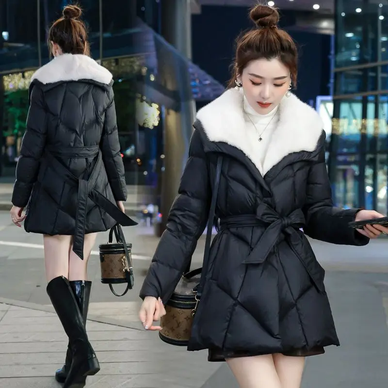 Winter Clothes Women New Autumn and Winter Fashion Down Cotton Jacket for Women, Loose, Patchwork Collar, Thick and Warm
Winter Clothes Women New Autumn and Winter Fashion Down Cotton Jacket for Women, Loose, Patchwork Collar, Thick and Warm