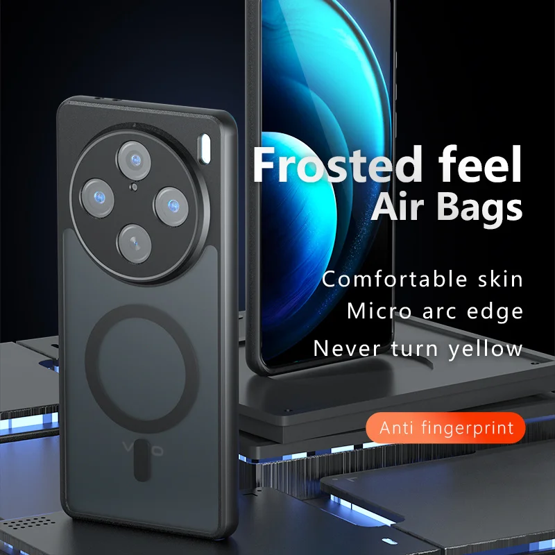 Case For Vivo X100s Pro X100 Ultra Luxury Frosted Acrylic Magnetic Cover For Vivo X100 Pro Shockproof Bumper Funda
Case For Vivo X100s Pro X100 Ultra Luxury Frosted Acrylic Magnetic Cover For Vivo X100 Pro Shockproof Bumper Funda