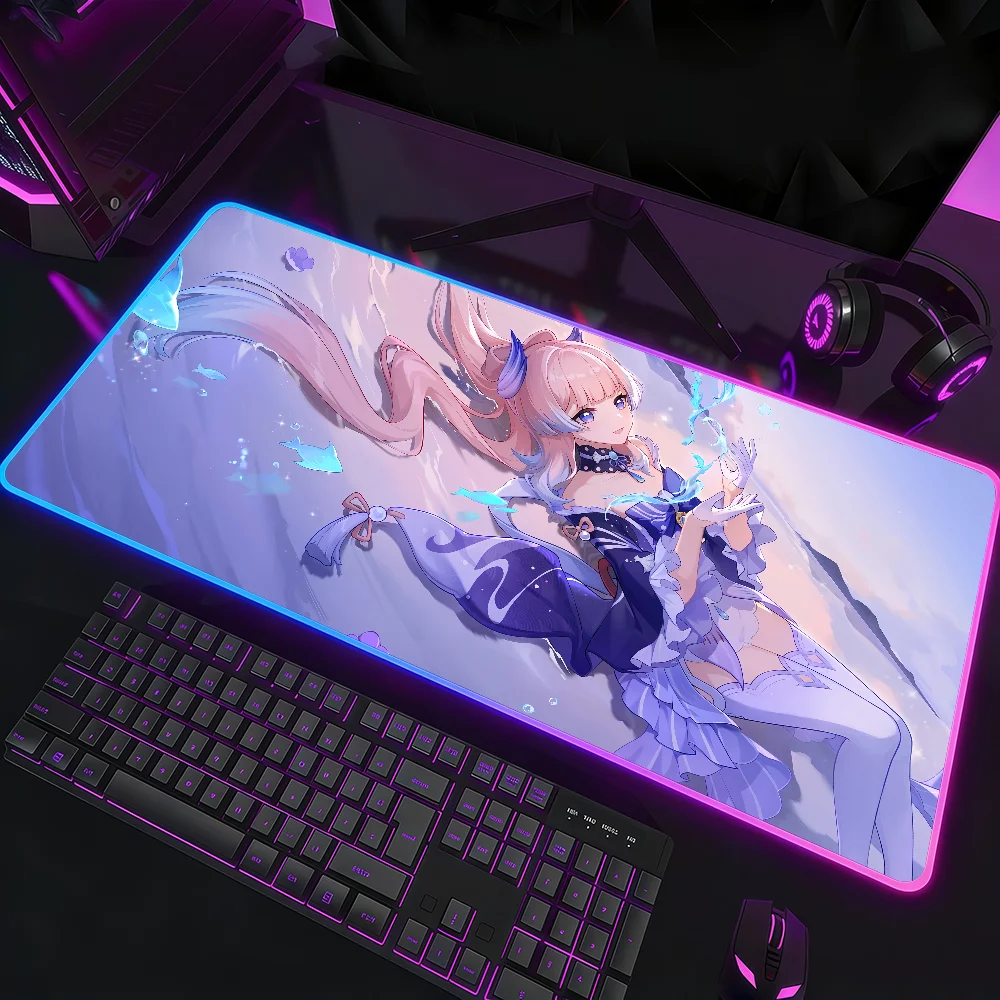 Genshin Sangonomiya Kokomi Mouse Pad Waterproof RGB LED Light Colorful Game Keyboard Non-slip Cover Desk-mat Surface
Genshin Sangonomiya Kokomi Mouse Pad Waterproof RGB LED Light Colorful Game Keyboard Non-slip Cover Desk-mat Surface