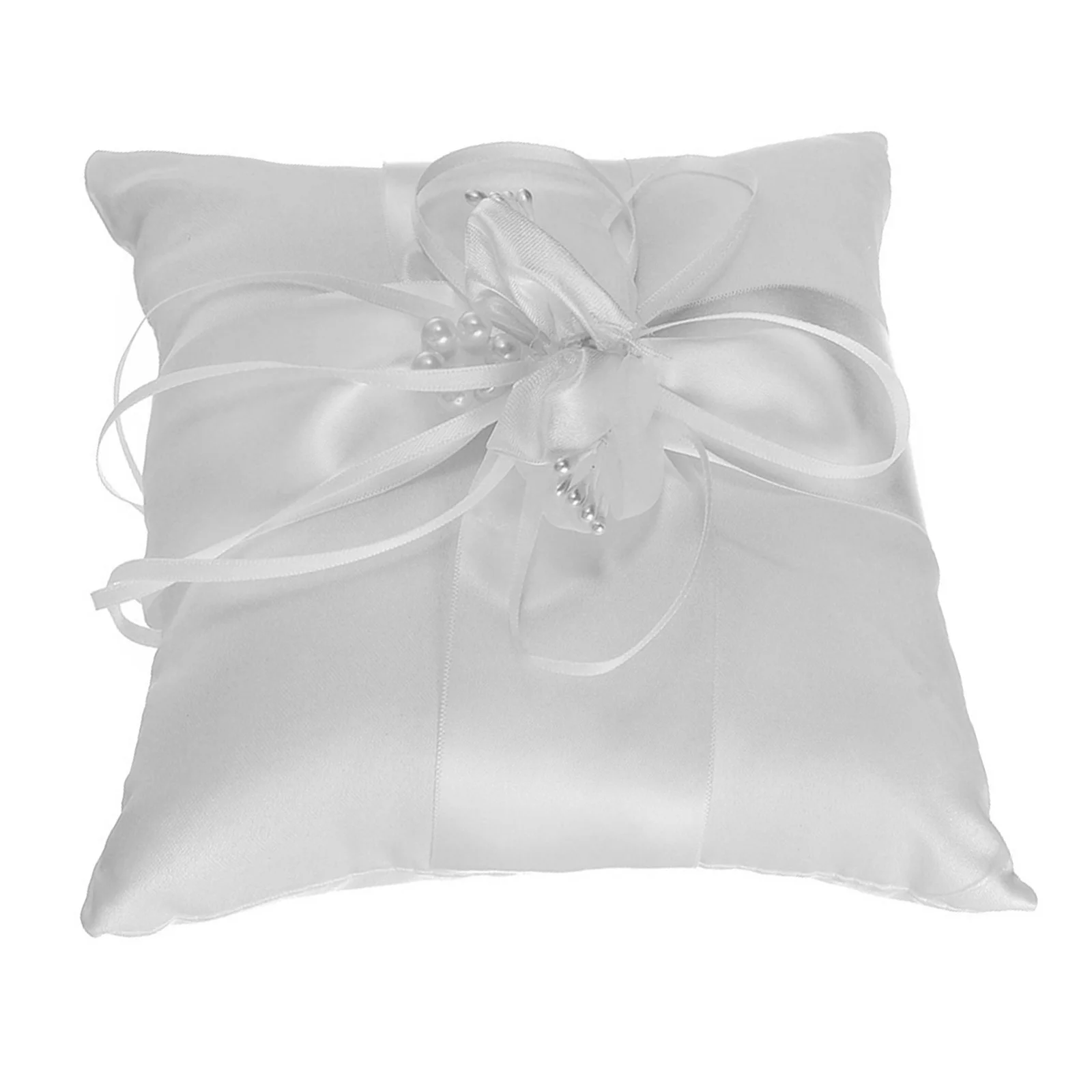 15x15cm Wedding Ring Pillow Pearl Flower Decorated Soft Comfortable Ring Cushion Wedding Ceremony Engagement Accessory
15x15cm Wedding Ring Pillow Pearl Flower Decorated Soft Comfortable Ring Cushion Wedding Ceremony Engagement Accessory