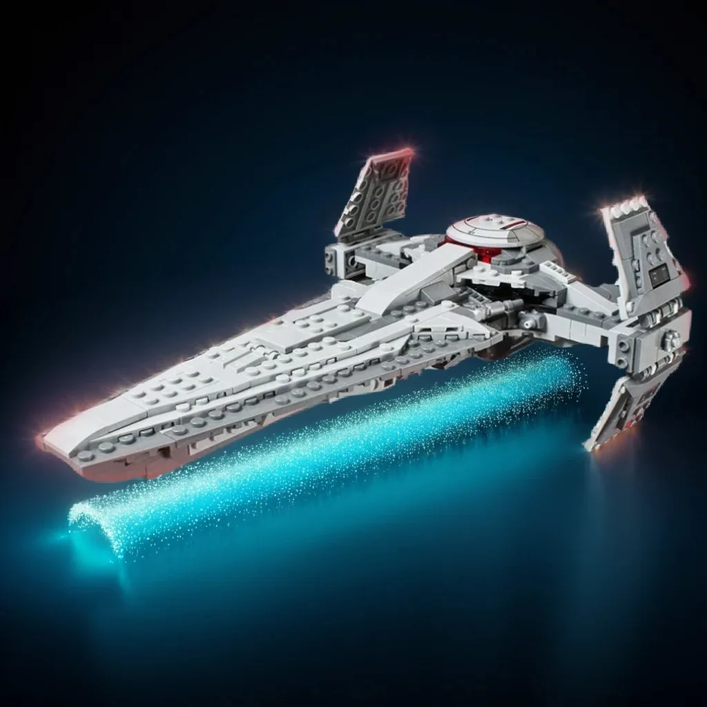 640PCS MOC Space Battle Dark Knight Infiltrator Mod Model Custom Brickss Architecture DIY Assembly Display Home Decor Gift Ideas
640PCS MOC Space Battle Dark Knight Infiltrator Mod Model Custom Brickss Architecture DIY Assembly Display Home Decor Gift Ideas