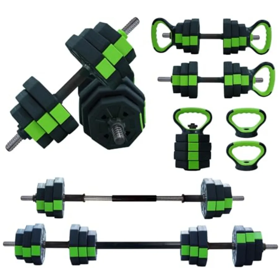 Home Gym Use: Iron Grip 44 LBS Adjustable Dumbbell Set in Black 4-in-1 Versatile Barbell Dumbbell Kettlebell Push-up Stand
Home Gym Use: Iron Grip 44 LBS Adjustable Dumbbell Set in Black 4-in-1 Versatile Barbell Dumbbell Kettlebell Push-up Stand