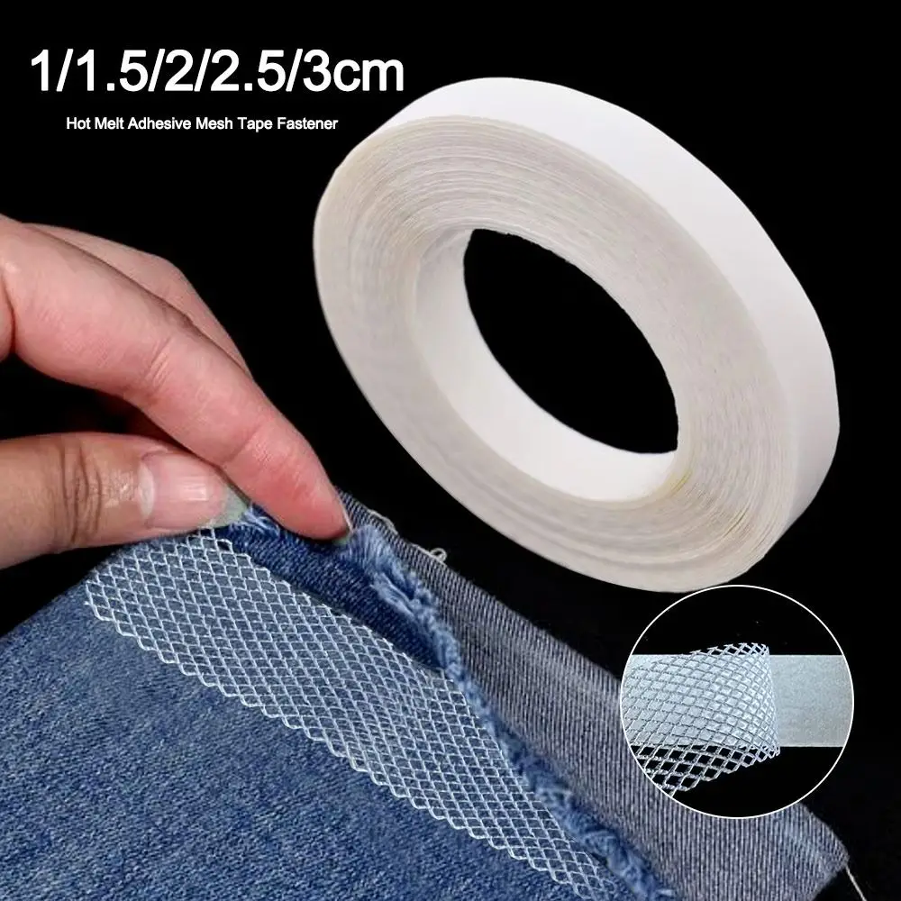 50M Hot Melt Adhesive Mesh Tape Fastener Non-woven DIY Clothes Ironing Hem Tapes Double Sided Mesh Sewing Interwoven Tape
50M Hot Melt Adhesive Mesh Tape Fastener Non-woven DIY Clothes Ironing Hem Tapes Double Sided Mesh Sewing Interwoven Tape