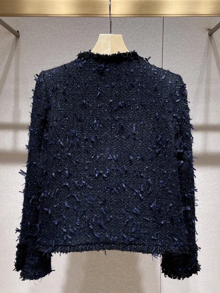 Однобортный твидовый жакет
Однобортный твидовый жакет