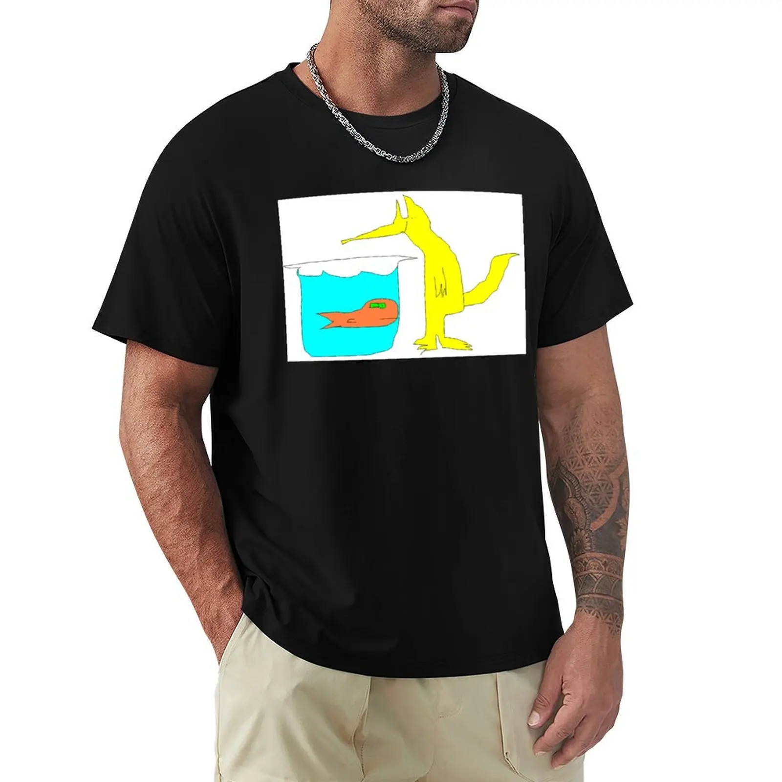Fox and Goldfish T-Shirt Novelty Print Casual Tee Shirt
Fox and Goldfish T-Shirt Novelty Print Casual Tee Shirt