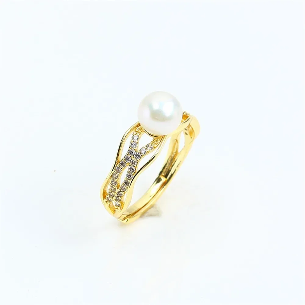 Adjustable Gold Plated Pearl Ring Settings Findings & Accessories - for Jewelry Making Bulk Wholesale Craft Supplies 7-8mm
Adjustable Gold Plated Pearl Ring Settings Findings & Accessories - for Jewelry Making Bulk Wholesale Craft Supplies 7-8mm