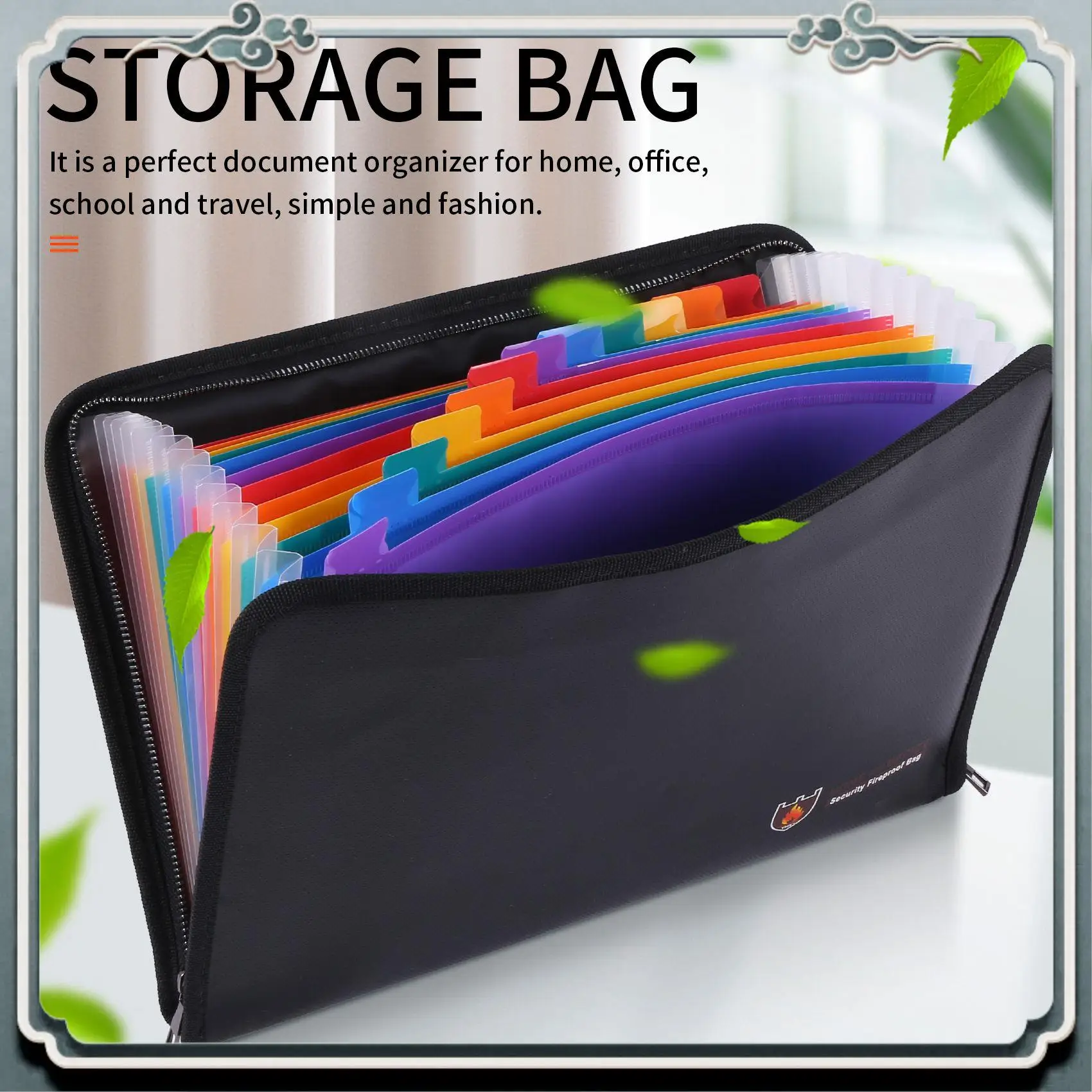 Premium Folder Organizer Water Resistant Fireproof File Folder Letter Size Waterproof Money Document Bag Bills Storage Organizer
Premium Folder Organizer Water Resistant Fireproof File Folder Letter Size Waterproof Money Document Bag Bills Storage Organizer
