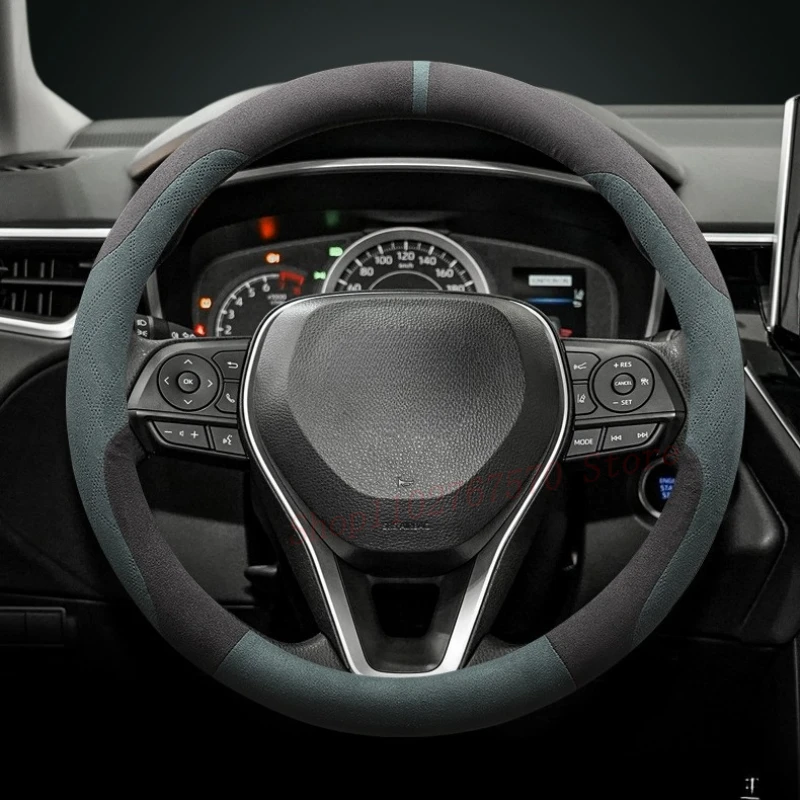 For Toyota Camry Corolla Cross Corolla Suede Leather Steering Wheel Cover Non-slip Durable Universal Car Interior Accessories
For Toyota Camry Corolla Cross Corolla Suede Leather Steering Wheel Cover Non-slip Durable Universal Car Interior Accessories