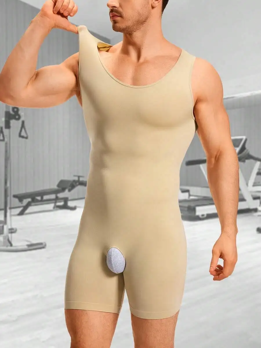 Mens Sleeveless Full-Body Shaper With Abdominal Compression And Supportive Crotch Panel
Mens Sleeveless Full-Body Shaper With Abdominal Compression And Supportive Crotch Panel