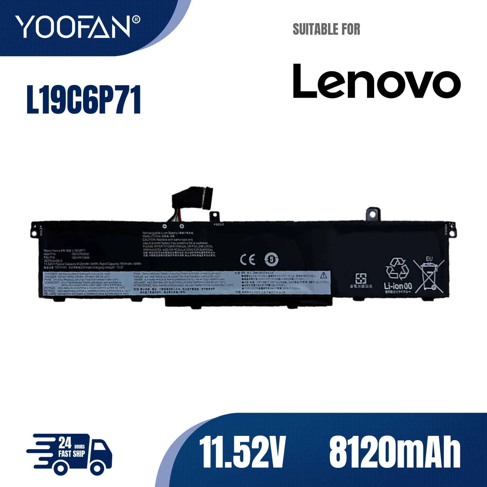 Портативная батарея YOOFAN L19C6P71 L19L6P71 для Lenovo ThinkPad P15 P17 T15G Gen1 20SN 20SQ 20ST 20SU 5B10W13958
Портативная батарея YOOFAN L19C6P71 L19L6P71 для Lenovo ThinkPad P15 P17 T15G Gen1 20SN 20SQ 20ST 20SU 5B10W13958