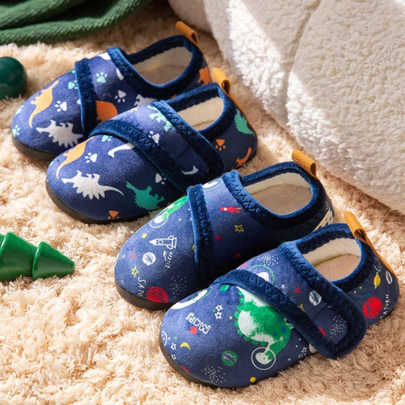 Winter Warm Children's Baby Slippers Cartoon Dinosaur Toddler Plush Floor Sock Shoes Kids Boys Girl Indoor Home Cotton Shoes
Winter Warm Children's Baby Slippers Cartoon Dinosaur Toddler Plush Floor Sock Shoes Kids Boys Girl Indoor Home Cotton Shoes