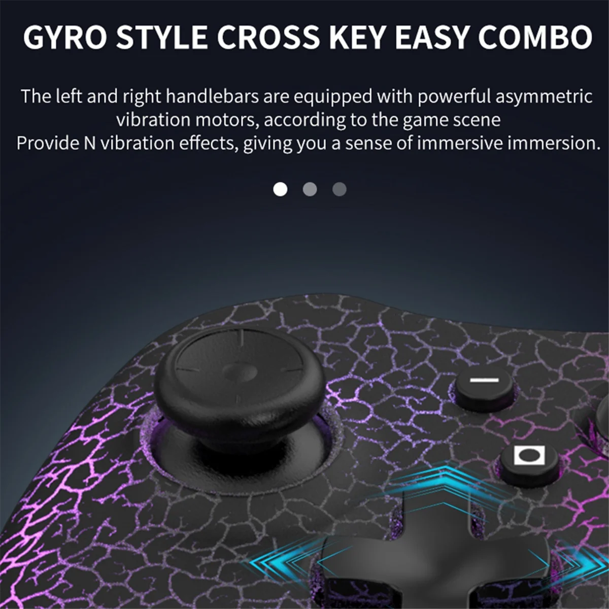 T06C-Wireless Game Console for Switch/Android/Ios/Pc 6-Axis Gyro High Precision Joystick Rgb Lighting Bluetooth Gamepad B
T06C-Wireless Game Console for Switch/Android/Ios/Pc 6-Axis Gyro High Precision Joystick Rgb Lighting Bluetooth Gamepad B