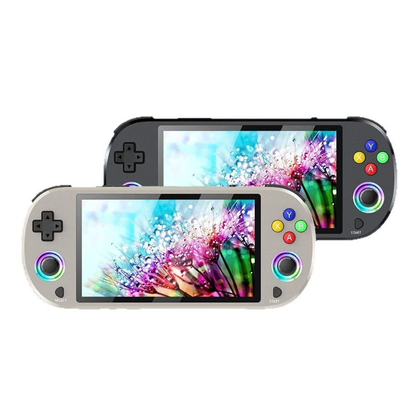 Handheld game console handheld dual PS1 classic retro rainbow light effect wireless handle
Handheld game console handheld dual PS1 classic retro rainbow light effect wireless handle