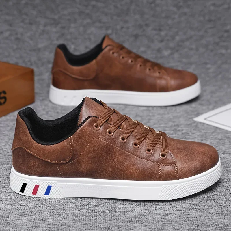 Classic Men Leather Shoes Spring Summer New Trendy All-match Platform Casual Shoes Loafers British Leather Sneakers Flats Shoes
Classic Men Leather Shoes Spring Summer New Trendy All-match Platform Casual Shoes Loafers British Leather Sneakers Flats Shoes