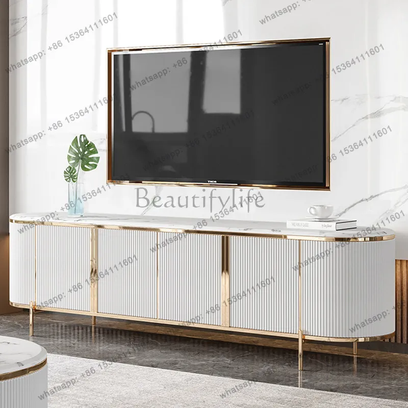 Light luxury marble TV cabinet modern simple small apartment living room home
Light luxury marble TV cabinet modern simple small apartment living room home