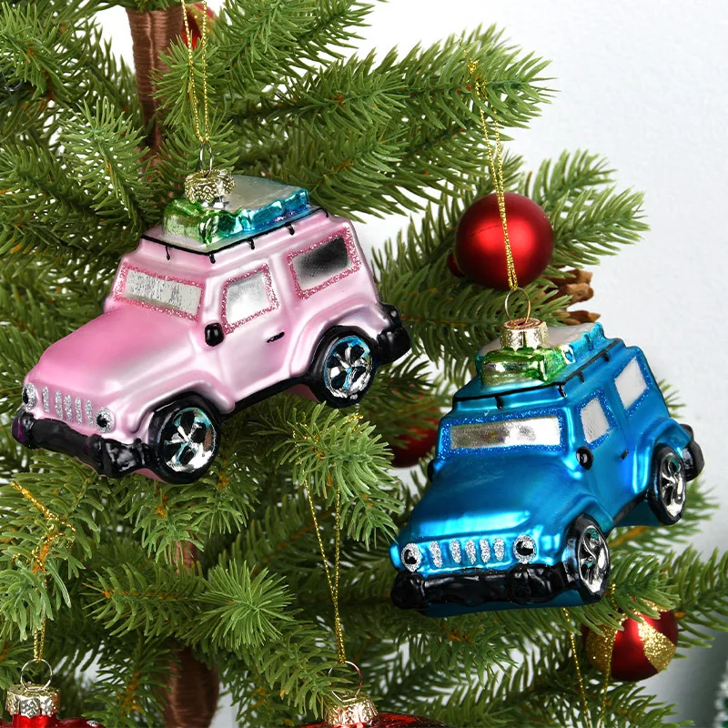 Car Pendant Christmas Decorations Glass Painting Christmas Tree Hanging Ornaments For Home New Year Kids Gift Toys 
Car Pendant Christmas Decorations Glass Painting Christmas Tree Hanging Ornaments For Home New Year Kids Gift Toys