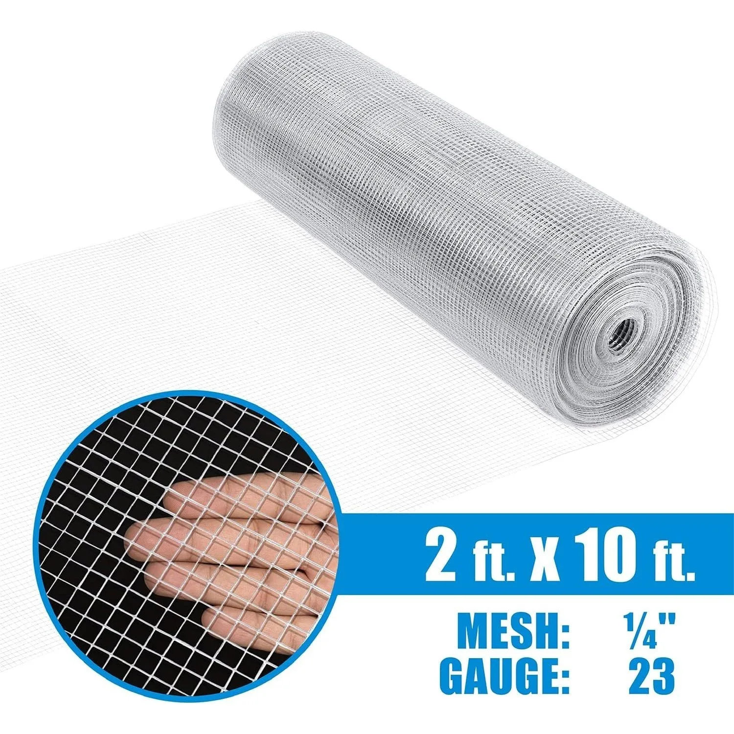 CAPHAUS 23 Gauge Galvanized Hardware Cloth with Mesh Size 1/4" x 1/4"
CAPHAUS 23 Gauge Galvanized Hardware Cloth with Mesh Size 1/4" x 1/4"
