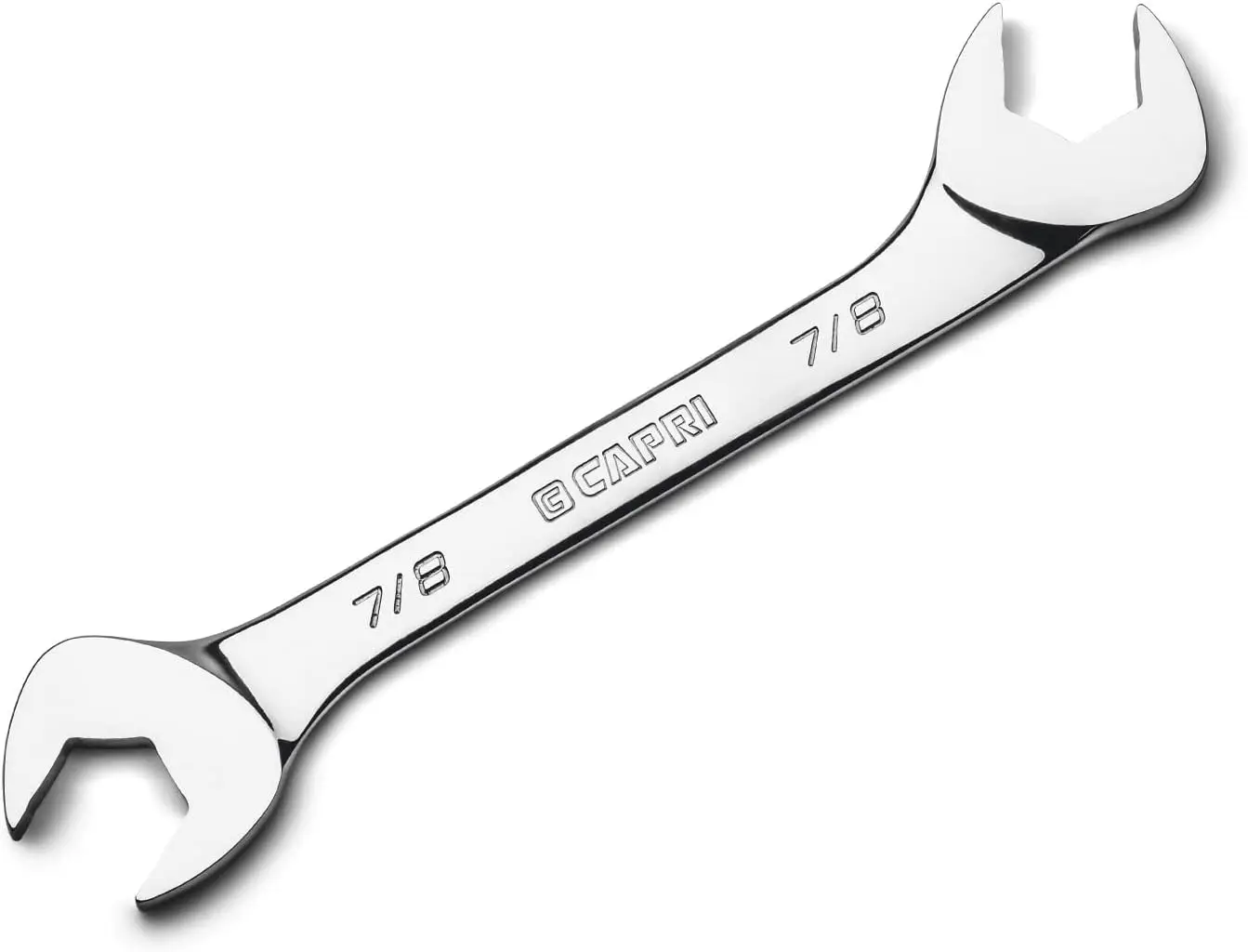 7/8 in. Angle Open End Wrench, 30° & 60° SAE, Anti-Slip Groove, Chrome Vanadium
7/8 in. Angle Open End Wrench, 30° & 60° SAE, Anti-Slip Groove, Chrome Vanadium