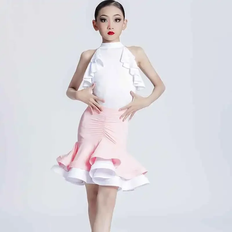 Pink Girl Latin Dance Costumes For Girls Summer Dance Dress Cha Cha Rumba Dance Performance Suit Kids Latin Practice Clothes
Pink Girl Latin Dance Costumes For Girls Summer Dance Dress Cha Cha Rumba Dance Performance Suit Kids Latin Practice Clothes