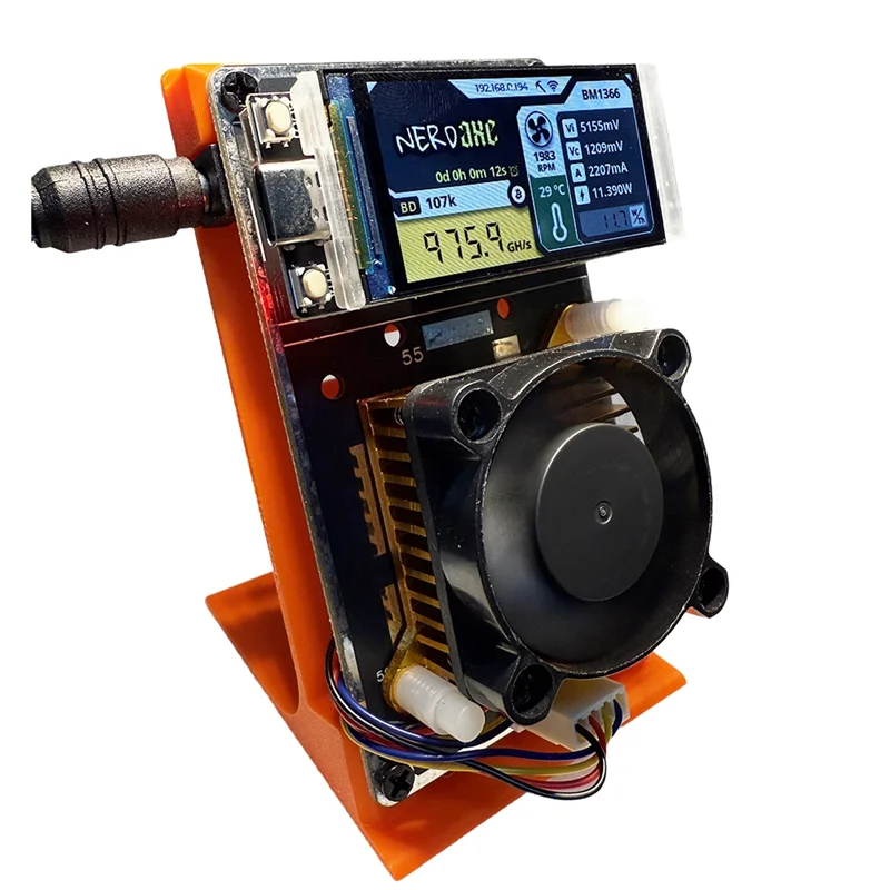 New--Upgraded Nerdaxe Nerdminer Miner 500Gh/S Solo Lottery BTC Miner BM1366 ASIC Chip Bitaxe Lottery Mining Miner
New--Upgraded Nerdaxe Nerdminer Miner 500Gh/S Solo Lottery BTC Miner BM1366 ASIC Chip Bitaxe Lottery Mining Miner