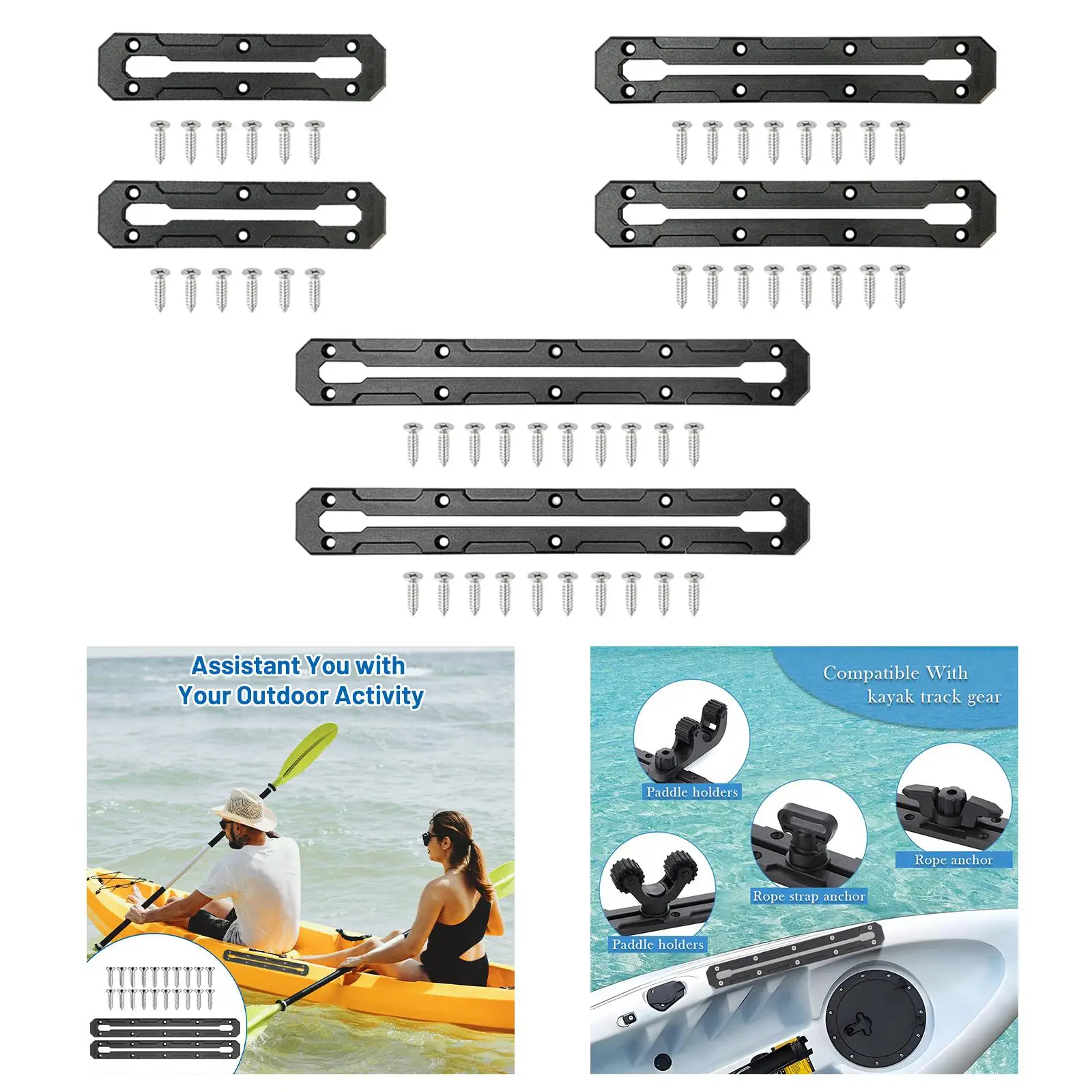 2Pcs Kayak Track, Marine Hardware Rail Track, Kayak Gear Track Mount, Kayak Low Profile Track, for Fishing Rod Holder
2Pcs Kayak Track, Marine Hardware Rail Track, Kayak Gear Track Mount, Kayak Low Profile Track, for Fishing Rod Holder