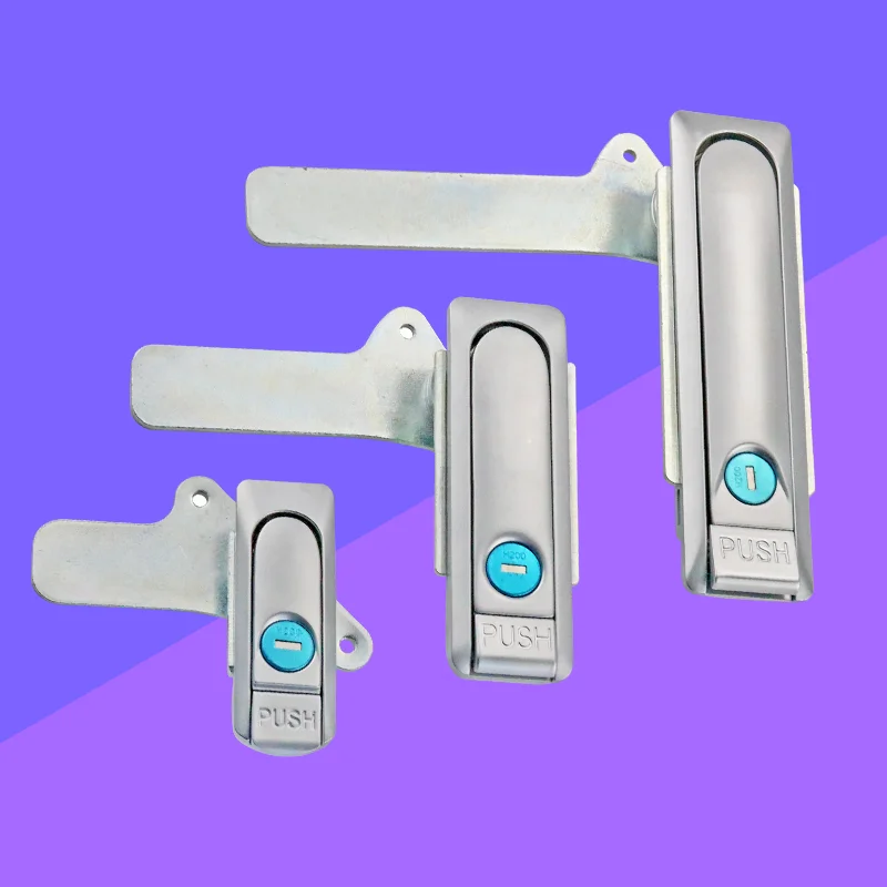 Zinc Alloy Machine Equipment Cabinet Flat Handle Lock Press type Spring loaded Slam Lock
Zinc Alloy Machine Equipment Cabinet Flat Handle Lock Press type Spring loaded Slam Lock