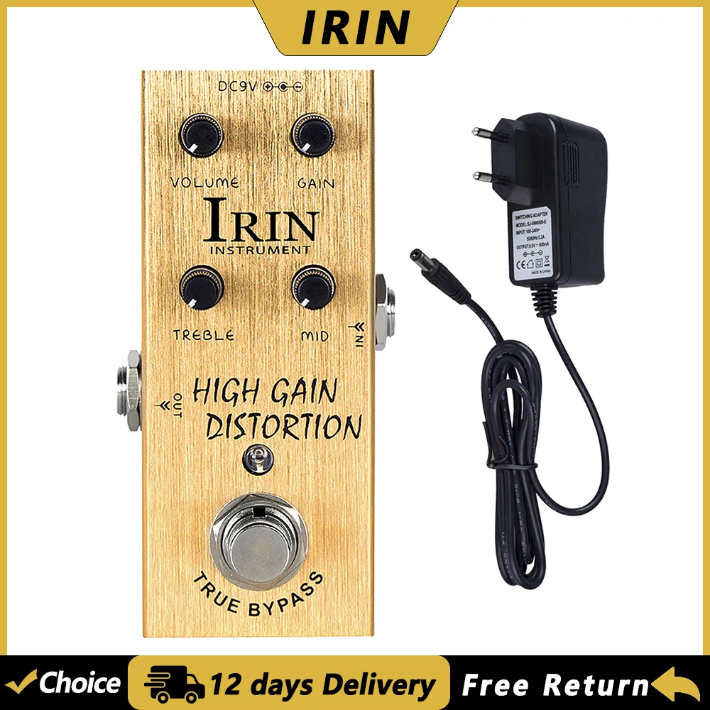IRIN AN-14 Педаль эффектов с высоким коэффициентом усиления, педаль эффектов для гитары, True Bypass, металлический корпус, детали и аксессуары для электрогитары
IRIN AN-14 Педаль эффектов с высоким коэффициентом усиления, педаль эффектов для гитары, True Bypass, металлический корпус, детали и аксессуары для электрогитары