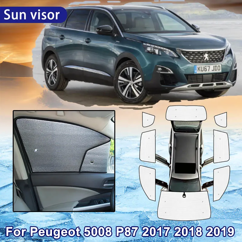Автоматический солнцезащитный козырек для Peugeot 5008 P87 2017 2018 2019 MK2, автомобильный солнцезащитный козырек с полным покрытием, лобовое стекло, солнцезащитный козырек на боковое окно, аксессуары
Автоматический солнцезащитный козырек для Peugeot 5008 P87 2017 2018 2019 MK2, автомобильный солнцезащитный козырек с полным покрытием, лобовое стекло, солнцезащитный козырек на боковое окно, аксессуары