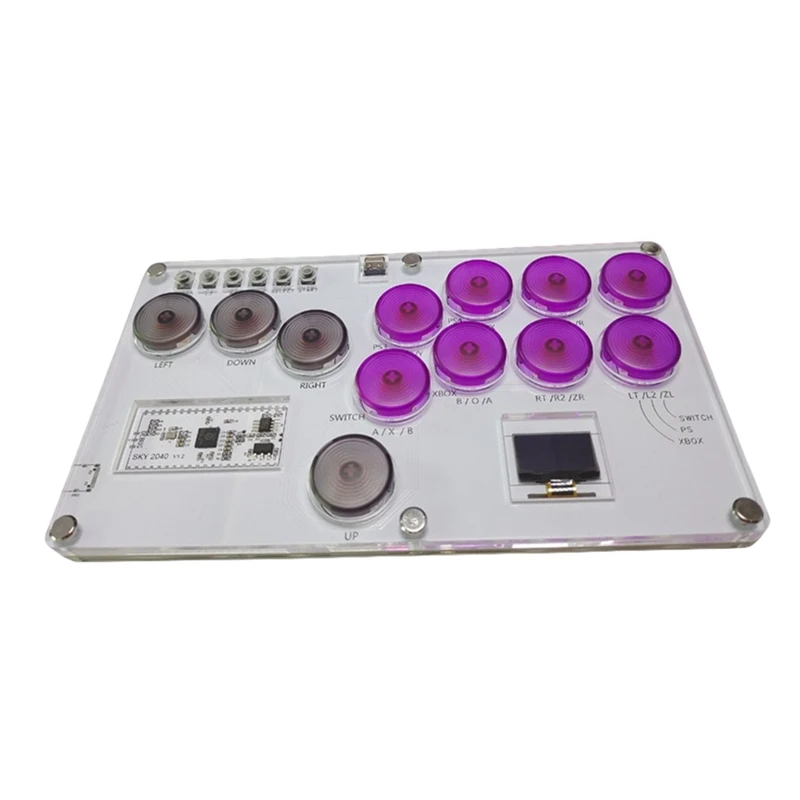 Аркадный джойстик Fight Stick игровой контроллер механическая кнопка для ПК/PS4/переключателя фиолетового цвета
Аркадный джойстик Fight Stick игровой контроллер механическая кнопка для ПК/PS4/переключателя фиолетового цвета