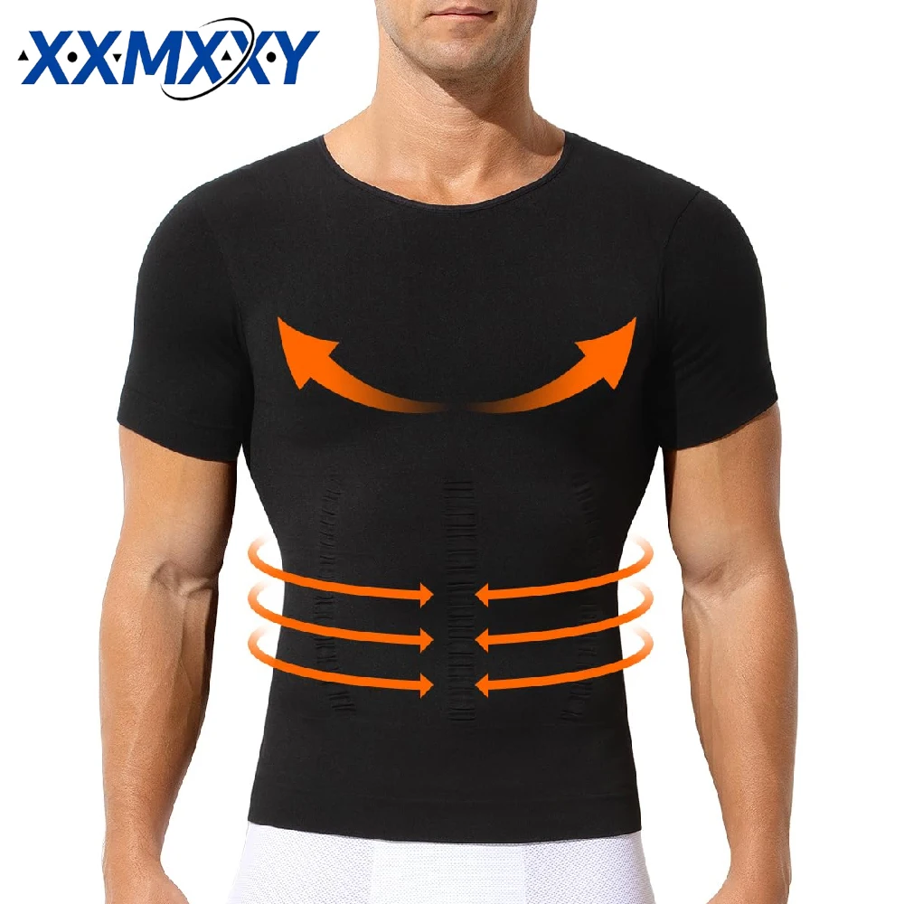 1PCS Men's Short Sleeve Compression Shirt, Seamless Slimming Body Shaper Undershirt,Abs Abdomen Workout Tank Top for Fitness Gym
1PCS Men's Short Sleeve Compression Shirt, Seamless Slimming Body Shaper Undershirt,Abs Abdomen Workout Tank Top for Fitness Gym