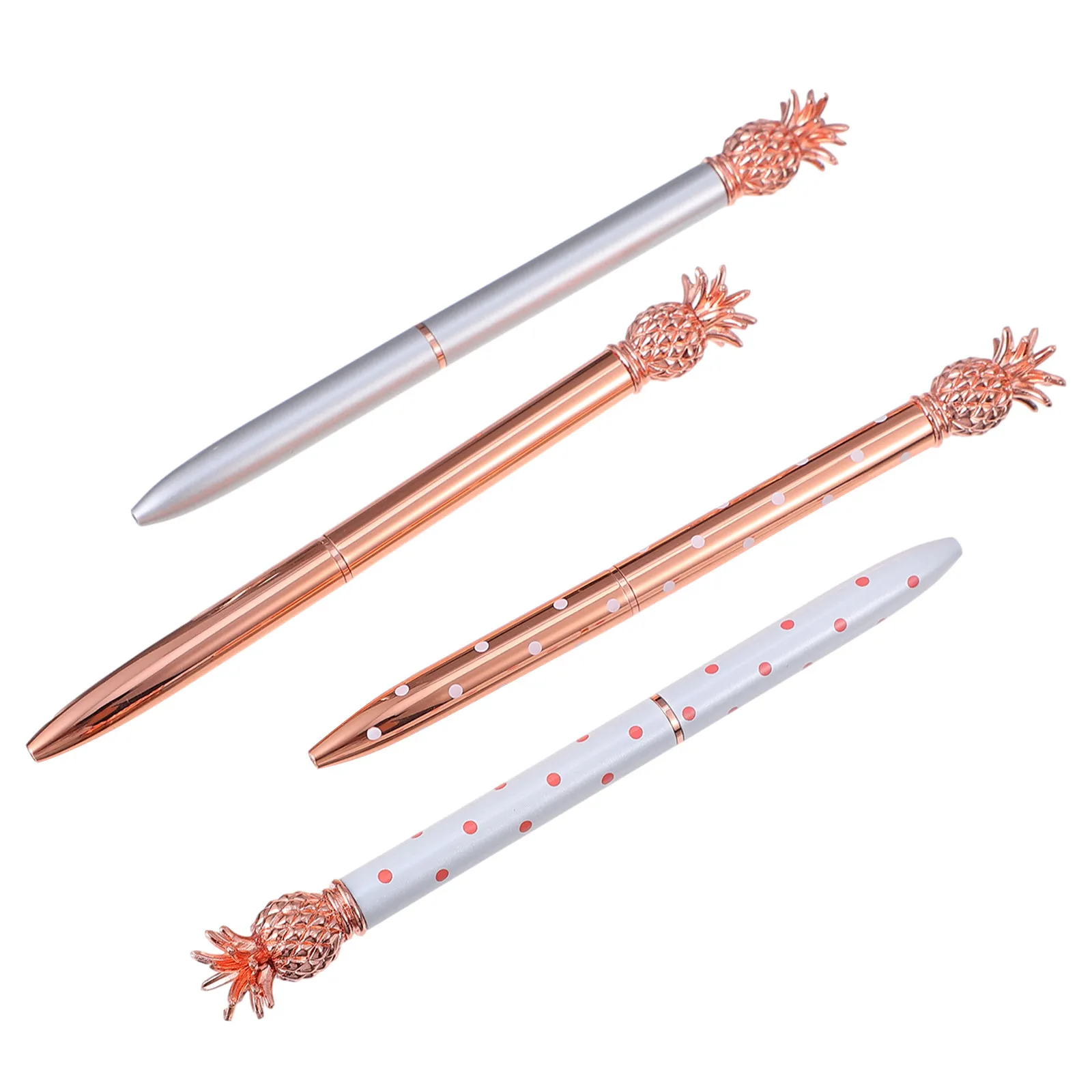 4Pcs Metal Ballpoint Pens Lovely Pineapple Design Quick Dry Ink Smooth Writing Portable Signing Pens Students School Office
4Pcs Metal Ballpoint Pens Lovely Pineapple Design Quick Dry Ink Smooth Writing Portable Signing Pens Students School Office