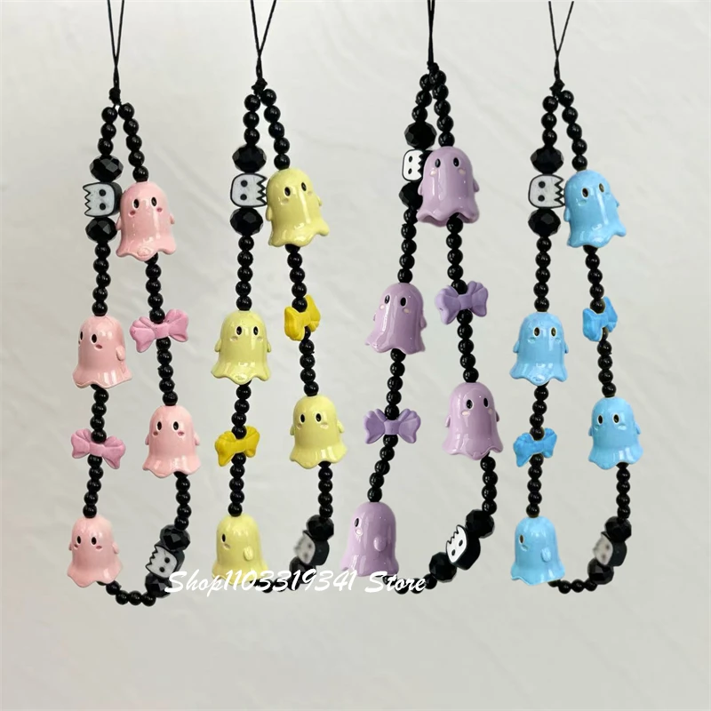 INS Cute 3D Ghost Bowknot Beaded Phone Charm Chain For Phone Case Phone Straps Accessories Anti-Lost Keychain Lanyard Girl Gift
INS Cute 3D Ghost Bowknot Beaded Phone Charm Chain For Phone Case Phone Straps Accessories Anti-Lost Keychain Lanyard Girl Gift