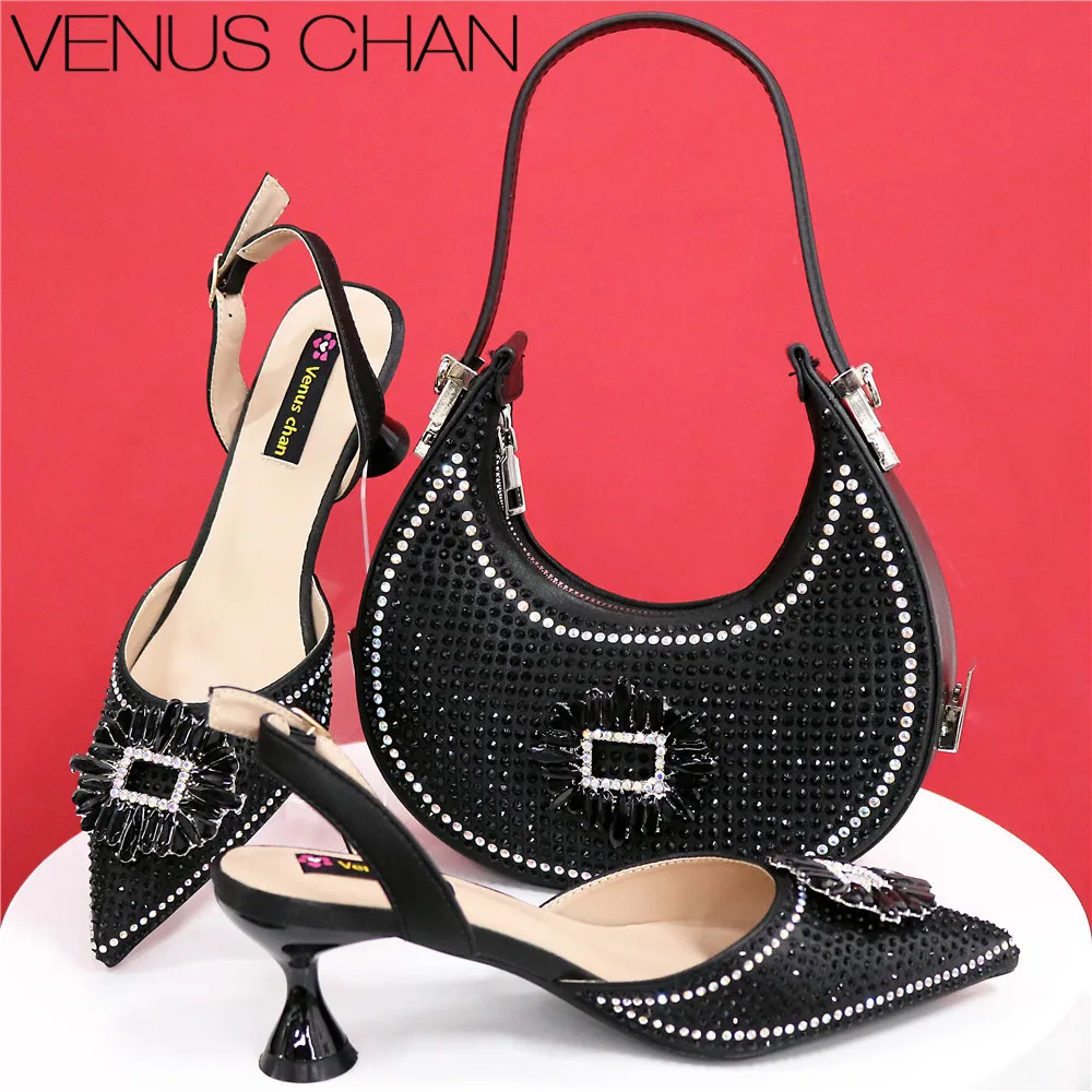Sandals and Bag Set for Party in Women Matching Shoes and Bag for Women for Weddings Pointed Toe Bowknot Rhinestone Pumps
Sandals and Bag Set for Party in Women Matching Shoes and Bag for Women for Weddings Pointed Toe Bowknot Rhinestone Pumps